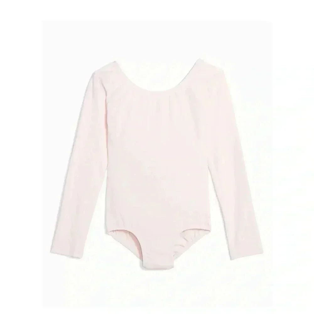 Danskin/Justice Girls Long Sleeve Dance and Gymnastics Leotard, Sizes XS